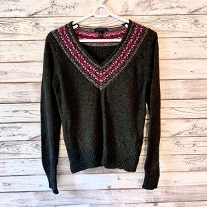 Tommy Hilfiger Sequin V Neck Sweater